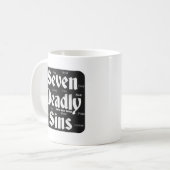 Mug Logo de sept péchés mortels (Devant gauche)