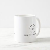 Mug Logo de signature de coaching de Russ Yeager (Devant droit)