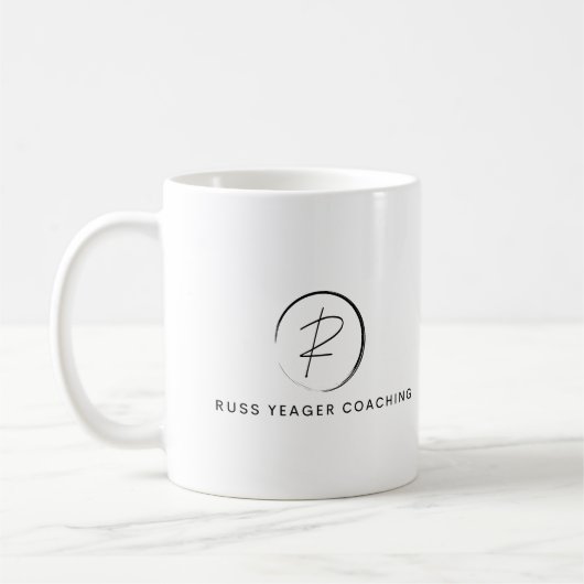 Mug Logo de signature de coaching de Russ Yeager (Gauche)