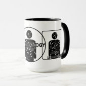 MUG LOGO DE SILHOUETTE DE DERMATOLOGIE DE DR (Devant droit)