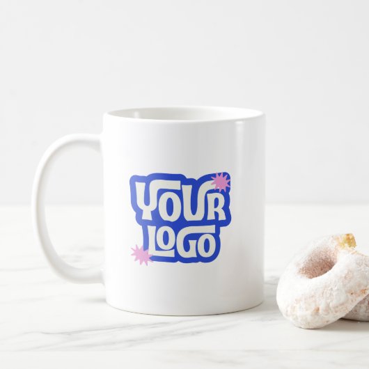 Mug Logo de société Marque Simple Entreprise (Avec donut)