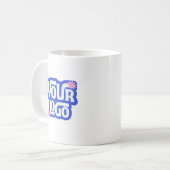Mug Logo de société Marque Simple Entreprise (Devant gauche)