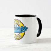 Mug Logo de style vintage Svealand Suède (Devant droit)
