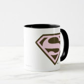 Mug Logo de Supergirl Pink and Brown (Devant droit)