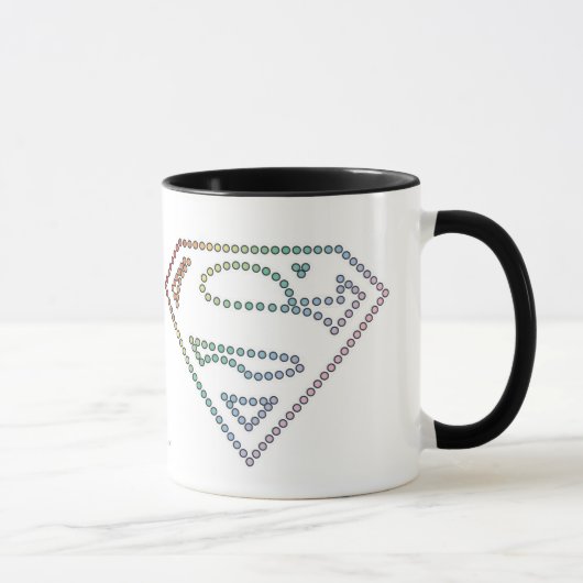 Mug Logo de Supergirl Rainbow Outline (Droite)