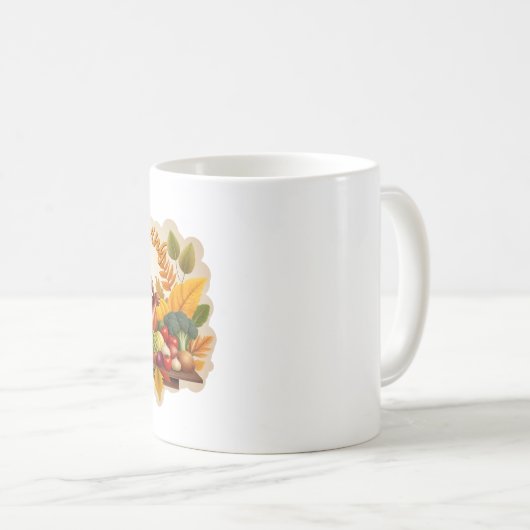 Mug Logo de Thanksgiving (Devant droit)