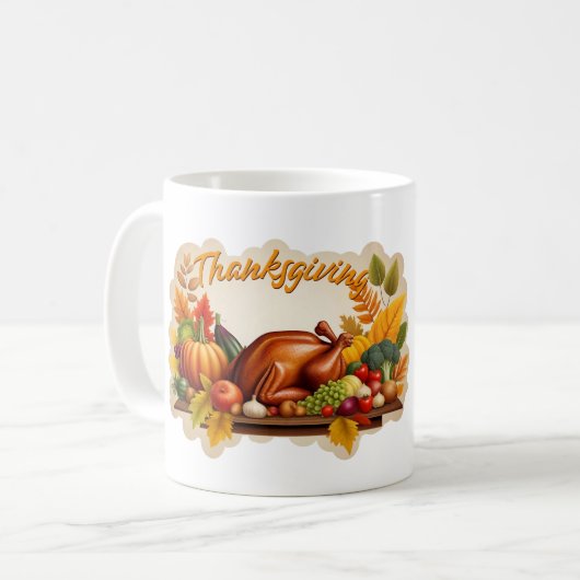 Mug Logo de Thanksgiving (Devant gauche)