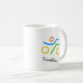 Mug Logo de triathlon (Devant droit)