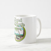 Mug Logo de voyage de la Polynésie française. (Devant droit)