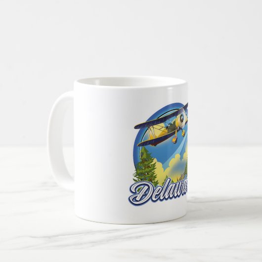 Mug Logo de voyage du Delaware (Devant gauche)