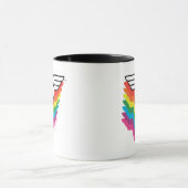 Mug Logo de Wonder Woman Layers Rainbow (Centre)