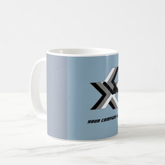 Mug LOGO DE YOUR COMPANY, personalized,add your text (Devant gauche)
