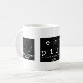Mug Logo d'Emo avec des logos de Owner Production (Devant gauche)