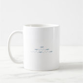 Mug Logo d'émoticônes de poissons de natation (Gauche)