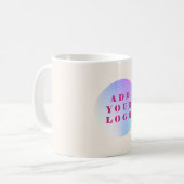 Mug Logo d'entreprise beige moderne (Devant gauche)