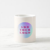 Mug Logo d'entreprise beige moderne (Centre)