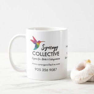 Mug Logo d'entreprise de colibri blanc
