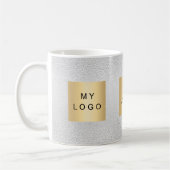 Mug Logo d'entreprise en argent (Gauche)
