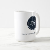 Mug Logo d'entreprise et site Web minimaliste personna (Devant droit)