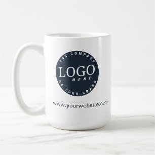 Mug Logo d'entreprise et site Web minimaliste personna