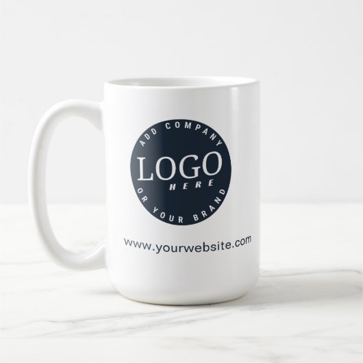 Mug Logo d'entreprise et site Web minimaliste personna (Gauche)