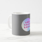 Mug Logo d'entreprise gris (Devant gauche)