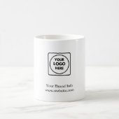 Mug Logo d'entreprise | Marque minimale moderne (Centre)