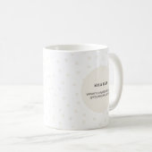 Mug Logo d'entreprise minime simple ivoire personnalis (Devant droit)