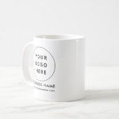 Mug Logo d'entreprise moderne blanc personnalisé et co (Devant gauche)