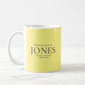 Mug Logo d'entreprise moderne | Marque personnelle gri (Gauche)