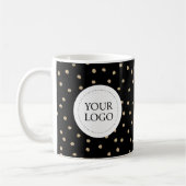 Mug Logo d'entreprise Motif simple Black & Gold Person (Gauche)