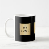 Mug Logo d'entreprise noir (Gauche)