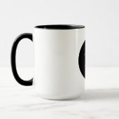Mug Logo d'entreprise noir personnalisé Marque de café (Gauche)
