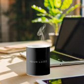 Mug Logo d'entreprise noir rectangulaire