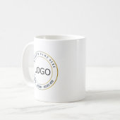 Mug Logo d'entreprise, nom et slogan (Devant gauche)