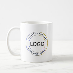 Mug Logo d'entreprise, nom et slogan
