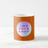 Mug Logo d'entreprise orange brûlé (Centre)