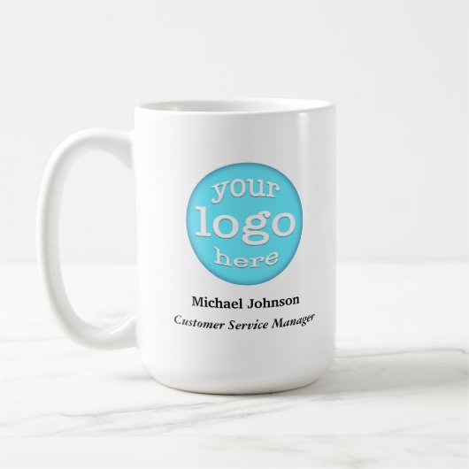 Mug Logo d'entreprise personnalisé Bureau du personnel (Gauche)