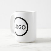 Mug Logo d'entreprise personnalisé Café de marque mode (Devant gauche)
