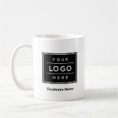 Mug Logo d'entreprise personnalisé et nom de l'employé (Gauche)