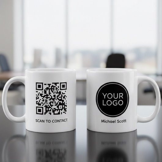 Mug Logo d'entreprise personnalisé et nom de l'employé