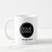 Mug Logo d'entreprise personnalisé et nom de l'employé (Gauche)