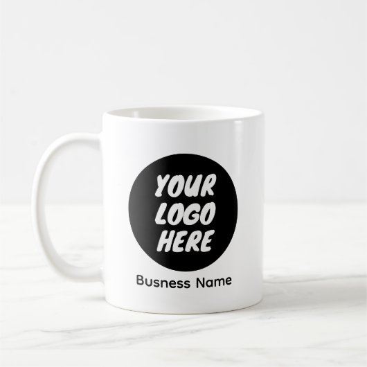 Mug Logo d'entreprise personnalisé et nom Marque de ca (Gauche)