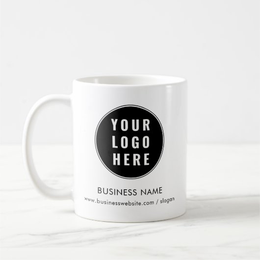 Mug Logo d'entreprise personnalisé et site Web d'entre (Gauche)
