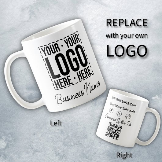 Mug Logo d'entreprise personnalisé Moderne
