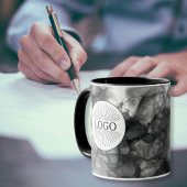 Mug Logo d'entreprise personnalisé noir et blanc