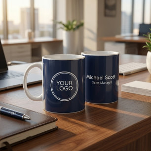 Mug Logo d'entreprise personnalisé Nom de l'employé