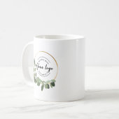 Mug Logo d'entreprise personnalisée Eucalyptus Wreath (Devant gauche)