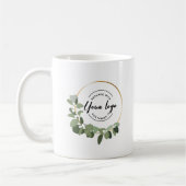 Mug Logo d'entreprise personnalisée Eucalyptus Wreath (Gauche)
