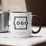 Mug Logo d'entreprise promotionnel couleur personnalis<br><div class="desc">Personnalisez facilement cette tasse avec le logo de votre entreprise et des informations commerciales. Les tasses promotionnelles font une impression durable et font de grands cadeaux d'entreprise, cadeaux ou souvenirs pour les clients, les clients et les employés. Conseil de conception : Apportez la personnalisation de la marque au niveau suivant...</div>